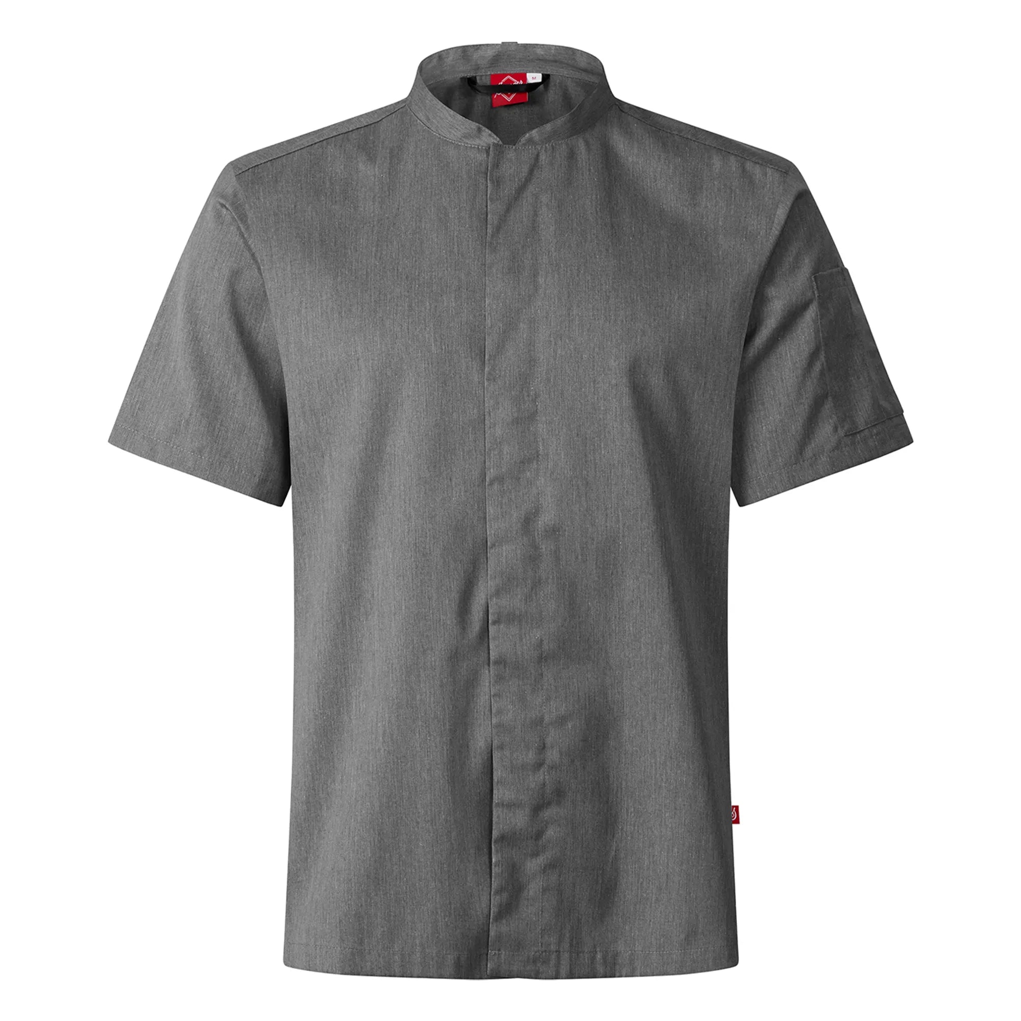 All Star Uniforms 10-Button Mesh Back Short Sleeve Chef Coat – Black – S To 3XL